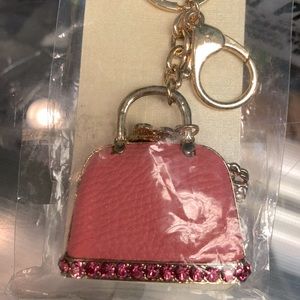 New Pink Jeweled Purse Key Fob/Chain